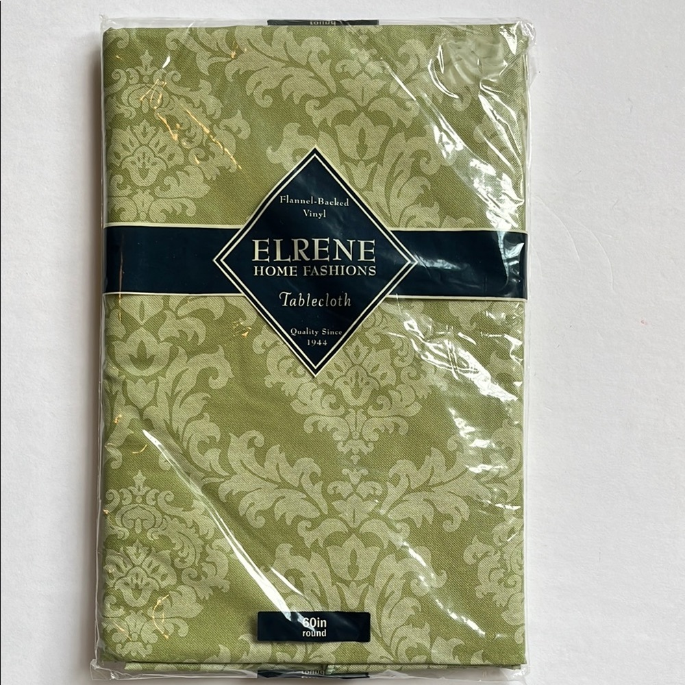 ELRENE HOME FASHIONS Green Tablecloth